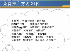 做网络推广必知的六大免费平台