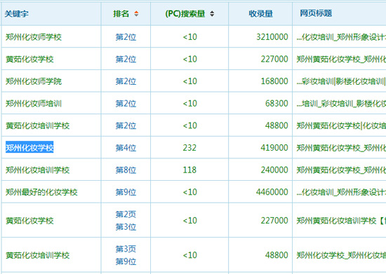 郑州化妆培训学校SEO优化